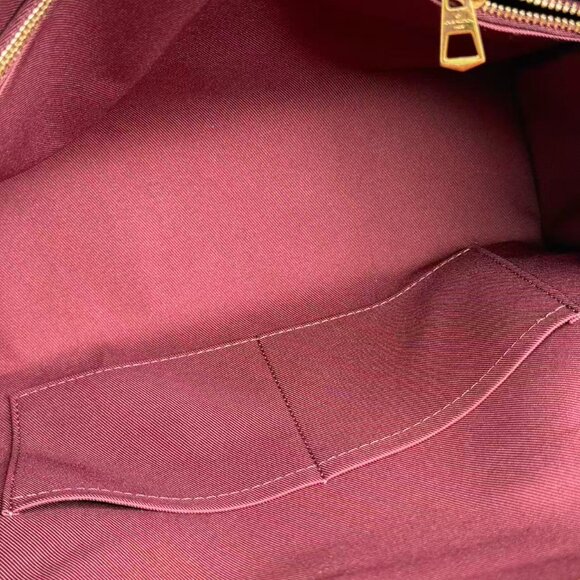 Louis Vuitton Damier Ebene Shoulder Bag with Purple Accents and Adjustable Strap - Picture 10 of 10